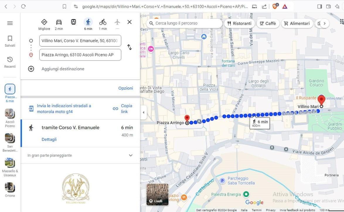 Villino Mari Camere Con Parcheggio Privato Gratuito Ascoli Piceno Eksteriør billede